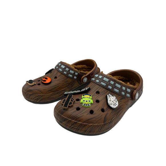 Crocs x Star Wars Chewbacca Classic Lined Clogs Espresso W6 / M4 Limited Edition main image 8